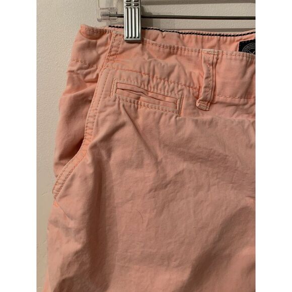 American Eagle Shorts Mens 32 Pink Peach Prep Fit Flat Front - Picture 3 of 13